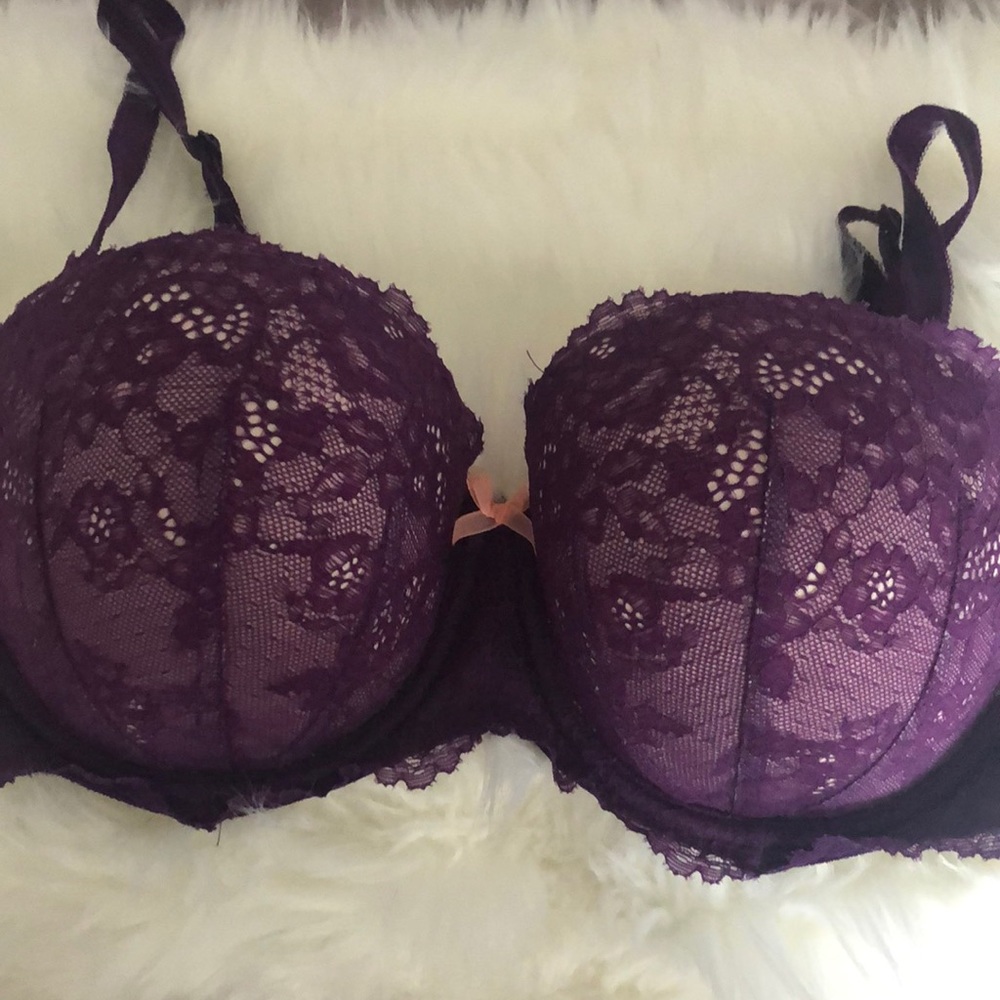 Purple multi-way bra